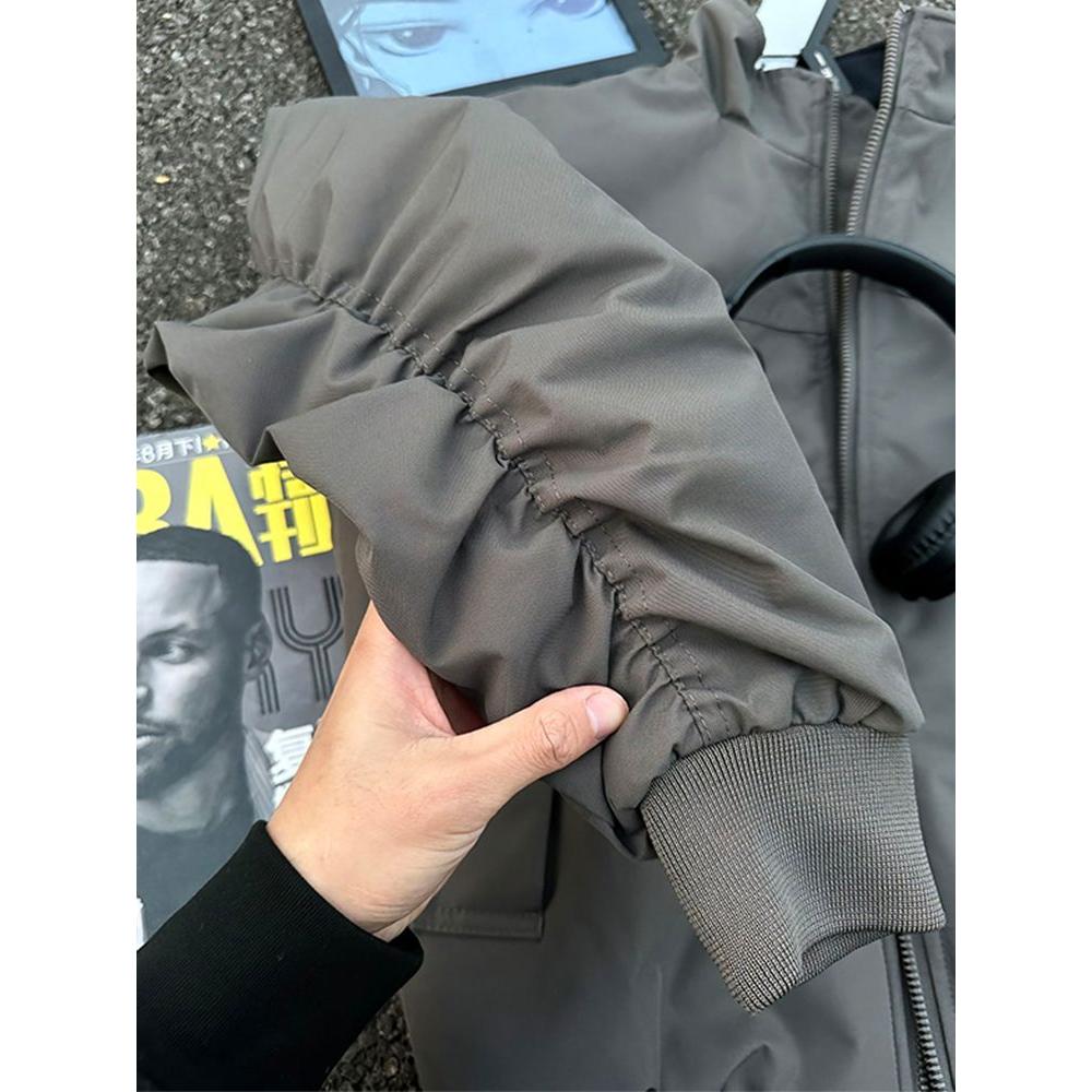 1506/Q88320/P62高质量三防双层夹克黑色深灰2025年bf港风潮1,男装夹克,星座1506