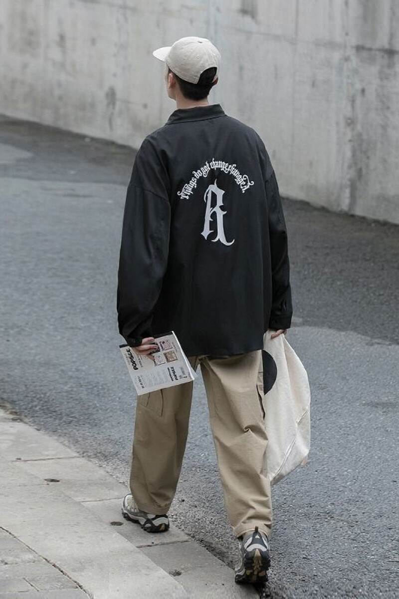 1506/Q8050/P35潮男衬衫男长袖潮青少年衬衣宽松日系休闲外套男,男装衬衫,星座1506