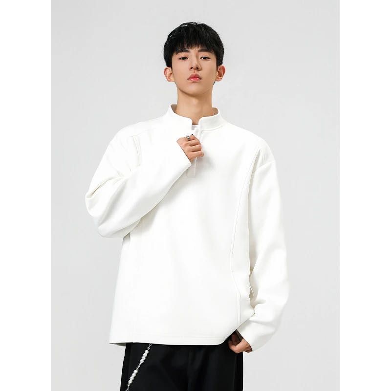 1506/QCX810/P34春秋季华夫格宽松休闲内搭打底衫上衣,男装T恤,星座1506