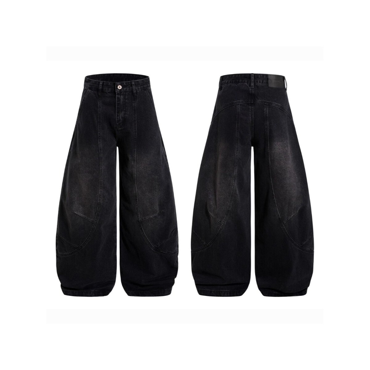 1506/QNZ400/P60日系新款高街阔腿牛仔裤男女春秋宽松大码弯刀裤1,男装牛仔裤,星座1506
