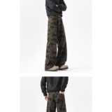 1506/Q88080/P38美式复古迷彩工装裤男女秋冬街头宽松裤子1，男装工装外套，星座1506