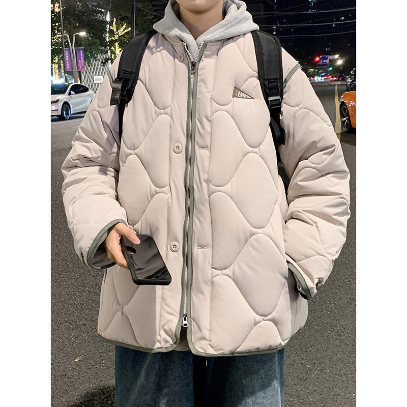 1506/MY108/P85葫芦格街头立领宽松菱形格男女棉衣美式棉服外套2,男装棉衣,星座1506