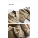 1506/QB520/P62纯色翻领夹克工装男生2025秋季外套上衣宽松休闲潮，男装夹克，星座1506