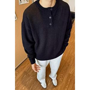 1506/Q5090/P52秋冬亨利领毛衣男毛衣美式针织衫男纯色毛衣潮图片