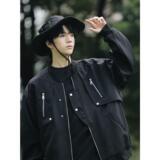 1506/Q76280/P54美式复古棒球服男秋宽松高街vibe飞行服夹克外套1，男装夹克，星座1506