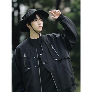 1506/Q76280/P54美式复古棒球服男秋宽松高街vibe飞行服夹克外套1图片