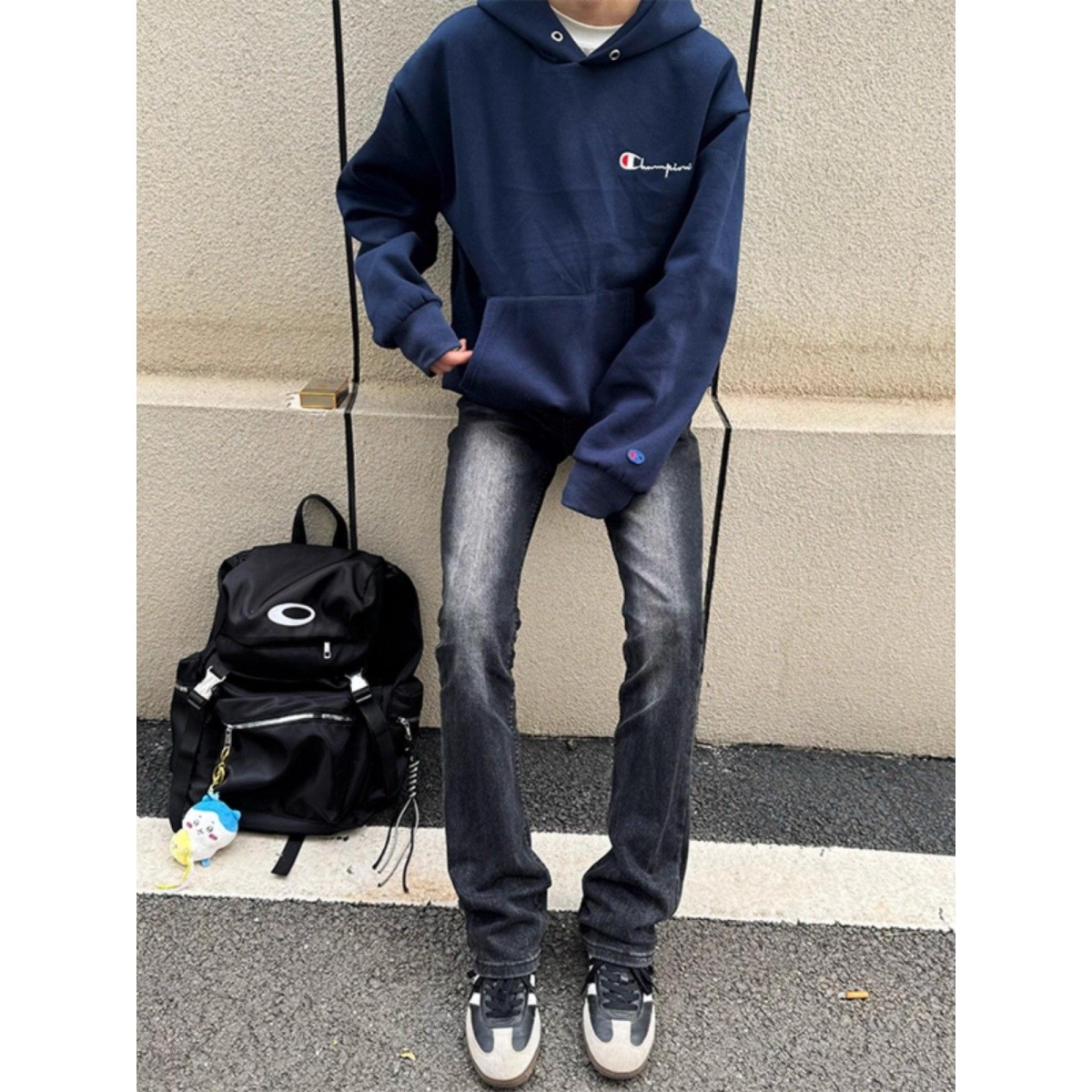 1506/QG9230/P41复古水洗磨白黑色牛仔裤男微喇修身显瘦直筒长裤2，男装牛仔裤，星座1506