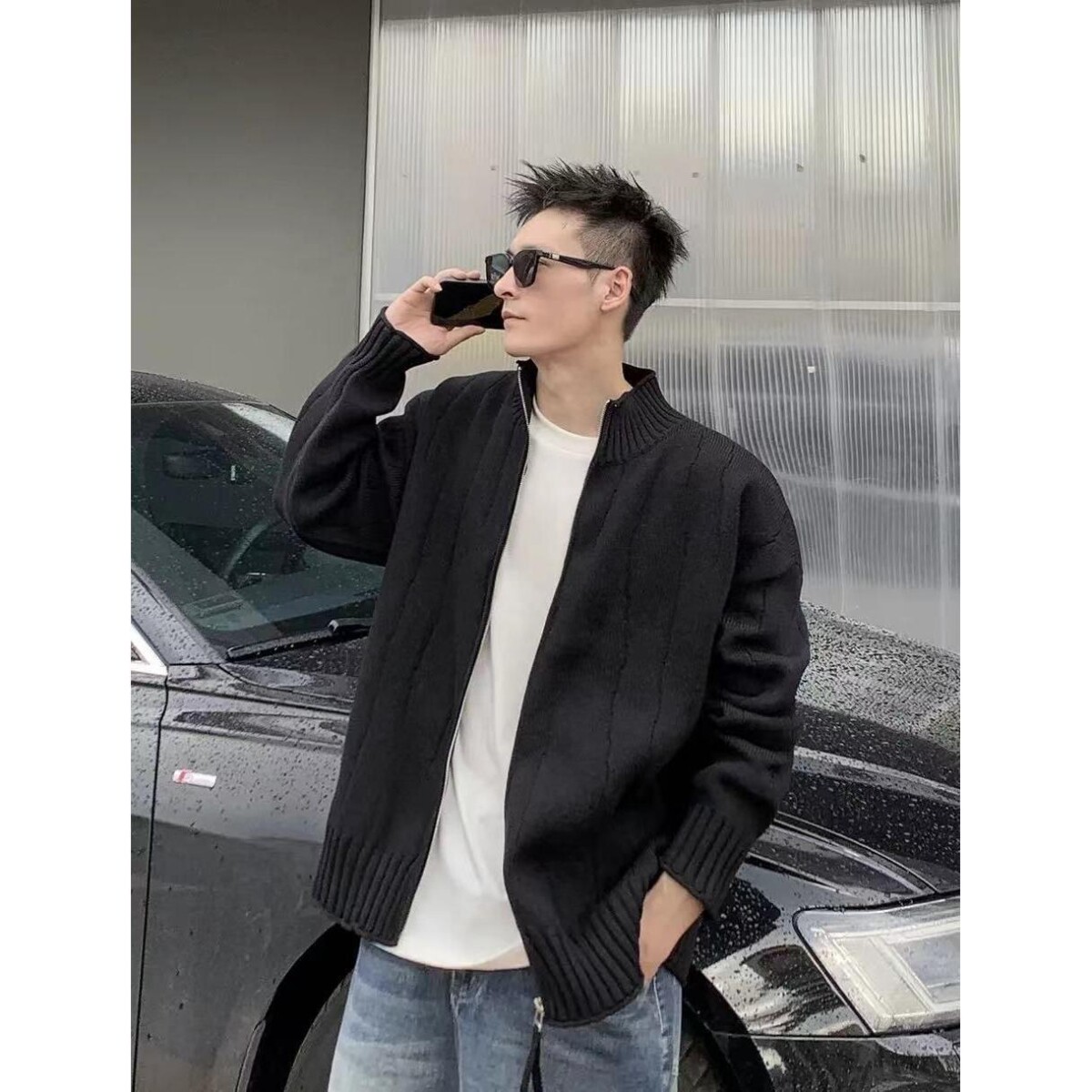 1506/Q5030/P58立领针织开衫外套男士春秋冬季,女装短外套,星座1506