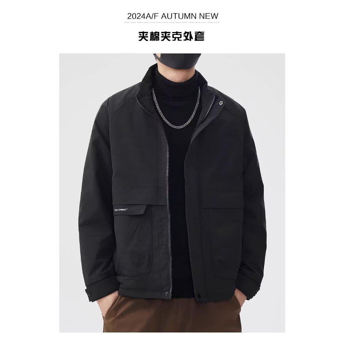1506/QW1140/P53夹克秋新款立领潮宽松男士外套工装青少年冲锋衣,男装夹克,星座1506
