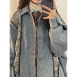 1506/Q269/P66春秋美式复古小众百搭潮牌民族风牛仔外套男女夹克，男装工装外套，星座1506