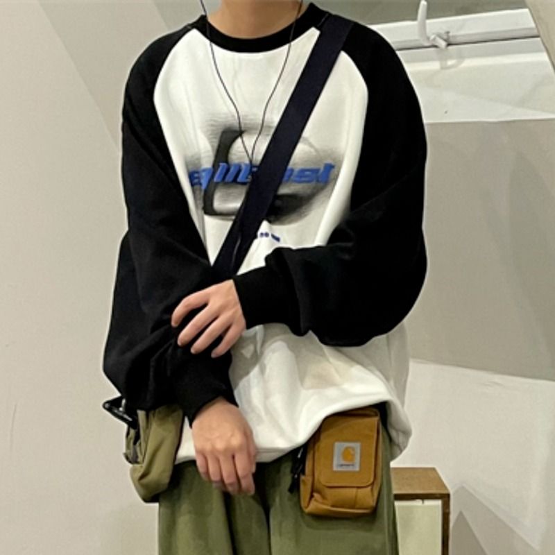 1506/QL390/P42百搭日系文艺慵懒流行卫衣原宿潮流新款2025年,男装卫衣,星座1506