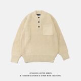 1506/Q23460/P59毛衣男女秋装慵懒风复古软糯套头纽扣针织2,男装针织衫/毛衣,星座1506, 1506/Q23460/P59毛衣男女秋装慵懒风复古软糯套头纽扣针织2,男装针织衫/毛衣,星座1506,