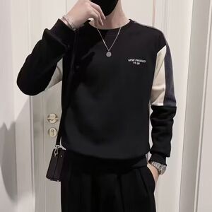 1506/QA0020/P36印花秋冬卫衣男春秋季韩版新款圆领宽松上衣