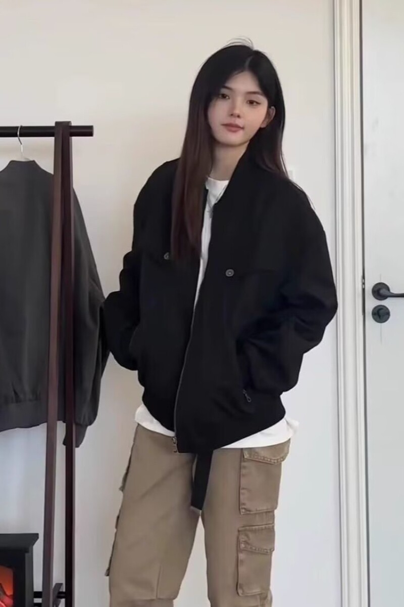 1506/QWT560/P66美式复古工装夹克男女秋季休闲宽松做旧外套潮牌1,女装短外套,星座1506
