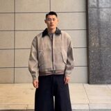 1506/QWT940/P76春秋痞帅外套男高街潮牌港风韩版潮流宽松夹克，男装夹克，星座1506