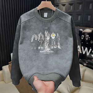 1506/QC800/P40春秋季长袖卫衣男士潮流美式运动休闲上衣1图片