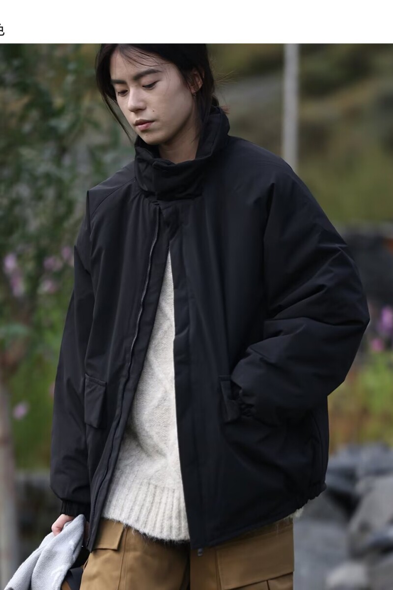 1506/Q5350/P70日系冬季美拉德竖条纹棉衣男女复古棉袄外套2,男装棉衣,星座1506