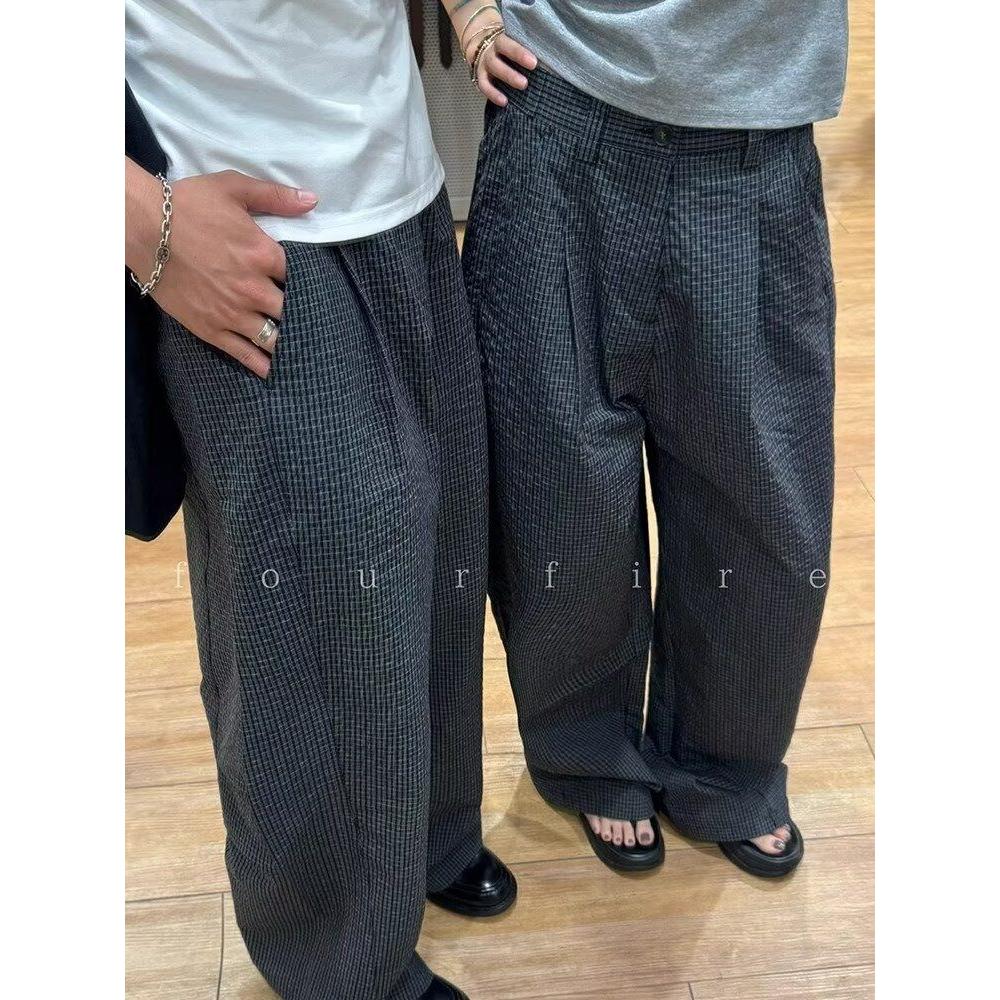 1506/QHR820/P56宽松休闲裤男百搭裤子夏季薄款坠感阔腿拖地长裤，男装休闲裤，星座1506
