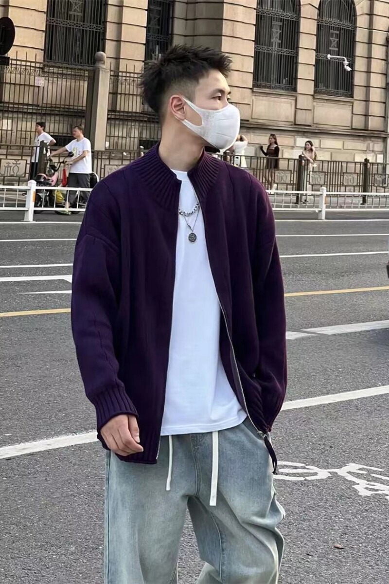 1506/Q5030/P58立领针织开衫外套男士春秋冬季,女装短外套,星座1506