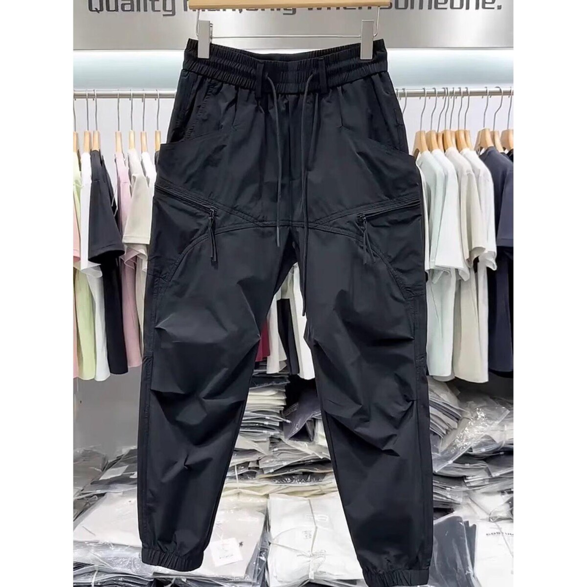 1506/QK250/P50男士工装裤时尚潮流休闲裤束脚裤速干哈伦裤男,男装工装外套,星座1506