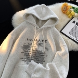 1506/QR80600/P43重磅美式复古卫衣男宽松加绒加厚潮，男装卫衣，星座1506