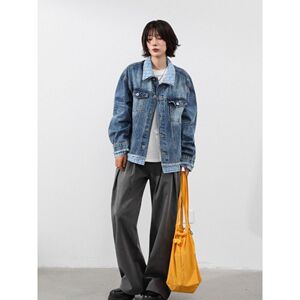 1506/QTD-F49020/P81春秋假两件牛仔外套男款高级感夹克男上衣1图片