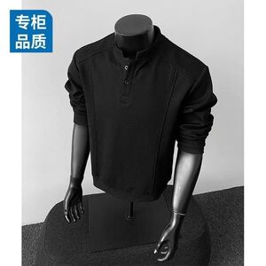 1506/QSA160/P47春季新款套头立领开衫卫衣男士美式运动休闲上衣1图片