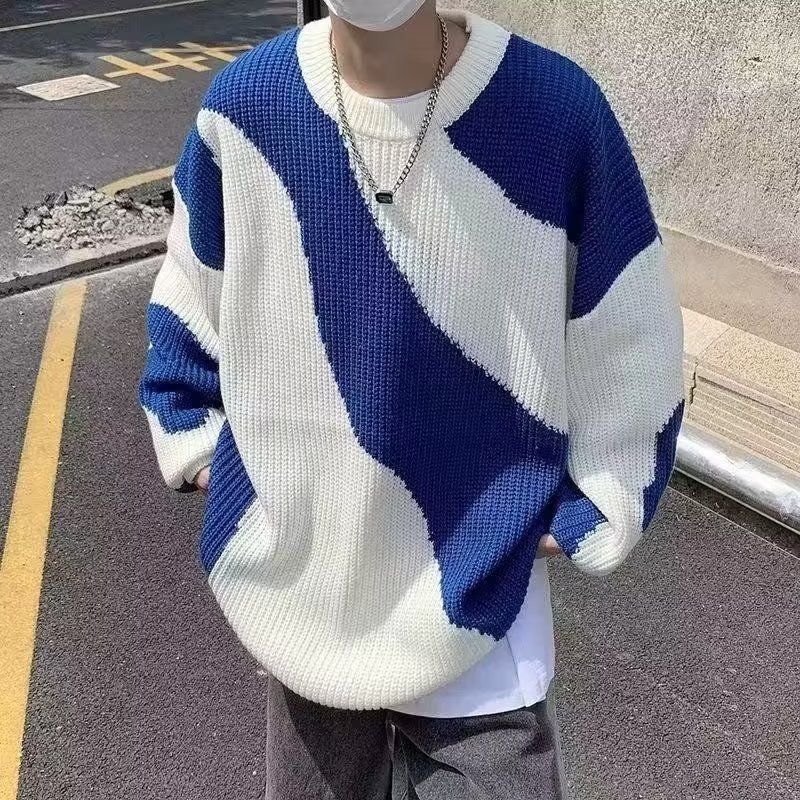 1506/QYM080/P42冬季日系打底衫复古慵懒线衣宽松针织衫外套1图片
