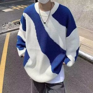 1506/QYM080/P42冬季日系打底衫复古慵懒线衣宽松针织衫外套1图片