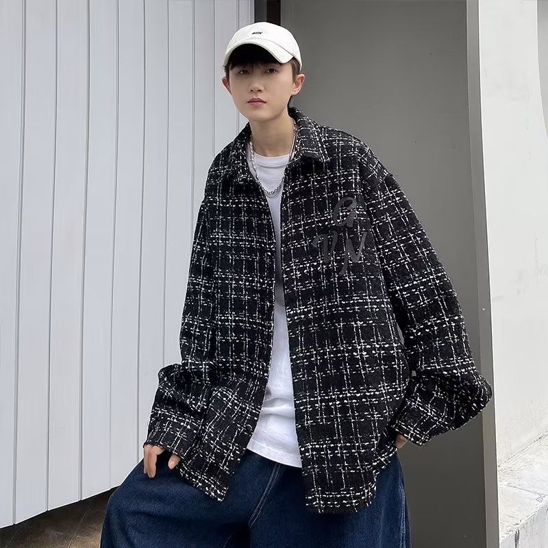 1506/Q77150/P49小香风夹克男潮牌宽松外套秋季休闲百搭上衣潮1,男装夹克,星座1506