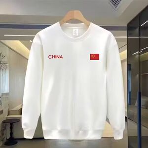 1506/QV10360/P35印花秋冬卫衣男春秋季韩版新款圆领宽松上衣2