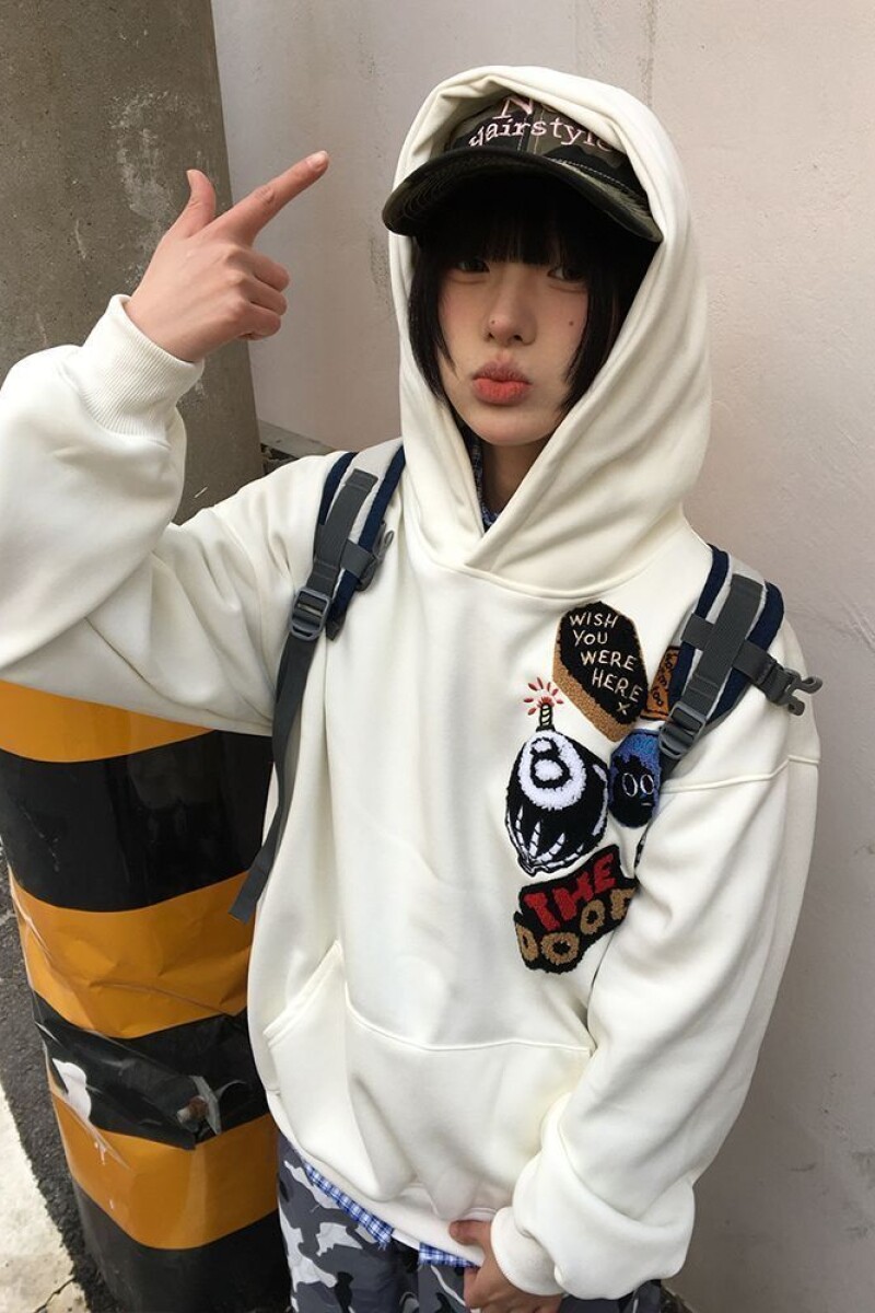 1506/Q5060/P58情侣春秋冬美式连帽宽松百搭卫衣高街男女1,男装卫衣,星座1506