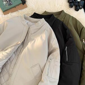 1506/312/P80保暖潮牌宽松夹克高街加厚ins棒球棉衣服外套痞帅