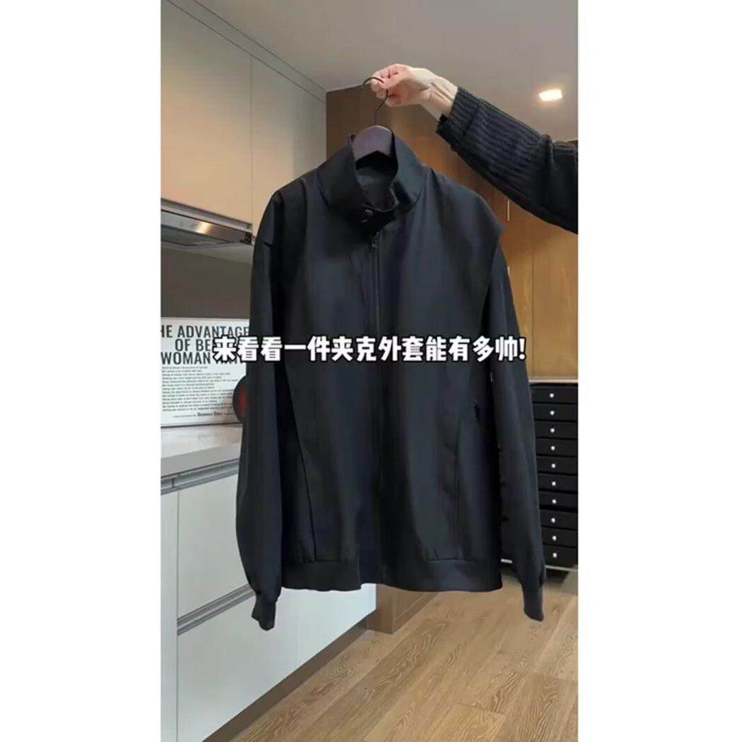 1506/QWT580/P64男士秋百搭棒球领飞行服立领防风抗皱拉链夹克1图片