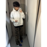 1506/QY1610/P38美式复古基础内搭纯色卫衣boxy短宽显高帽衫上衣1，男装卫衣，星座1506