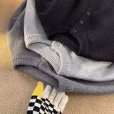 1506/Q2220/P44秋冬新款开衫毛衣美式复古V领针织衫男纯色外套潮2，男装针织衫/毛衣，星座1506