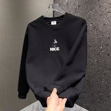 1506/QW6060/P40印花卫衣男秋冬潮流休闲加绒长袖百搭上衣打底衫，男装T恤，星座1506