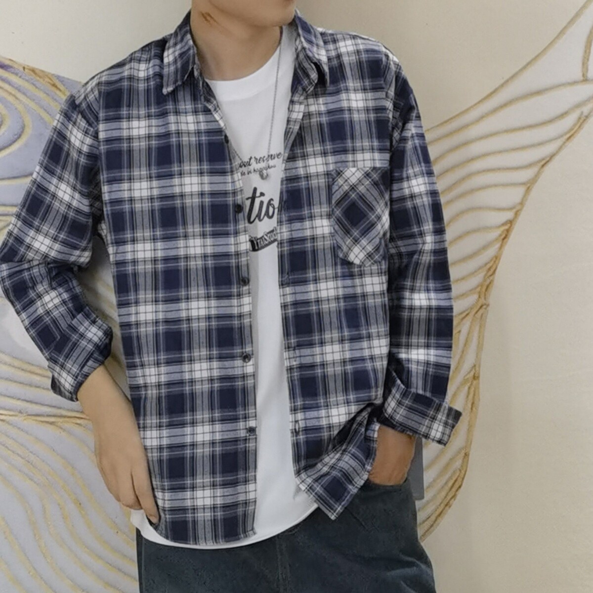 1506/QC01衬衫0/P33新款男装韩版套装薄男士衬衣外套男款图片