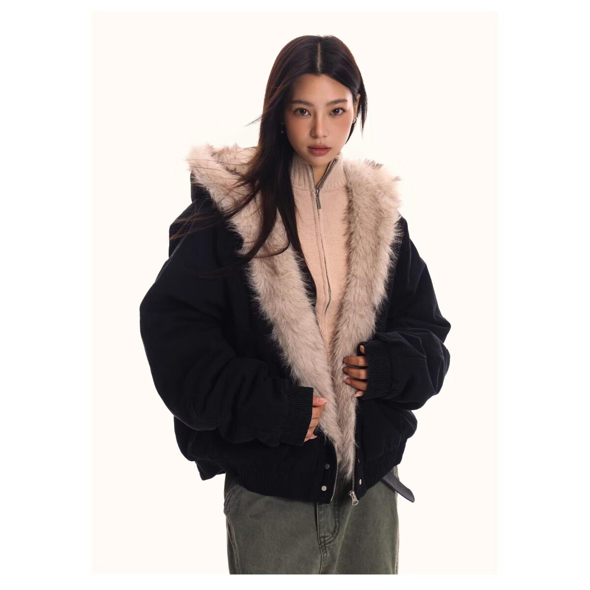 1506/Q86130/P90潮座山雕毛绒连帽棉服男女2025冬季加厚棉衣1,男装棉衣,星座1506
