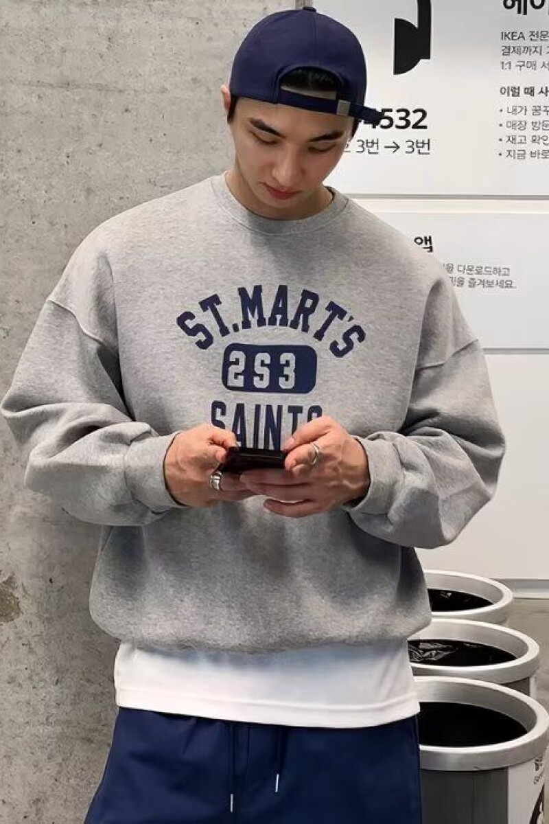 1506/QK242加绒0/P28印花秋冬卫衣男春秋季韩版新款圆领宽松上衣,男装卫衣,星座1506