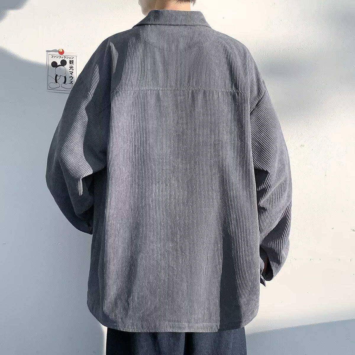 1506/QC560/P37春秋季男士潮牌大码长袖衬衫宽松工装重磅夹克3,男装夹克,星座1506
