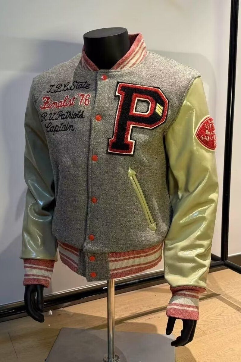 1506/QT1690/P66美式复古撞色棒球服外套毛巾绣新款飞行员夹克潮,男装夹克,星座1506