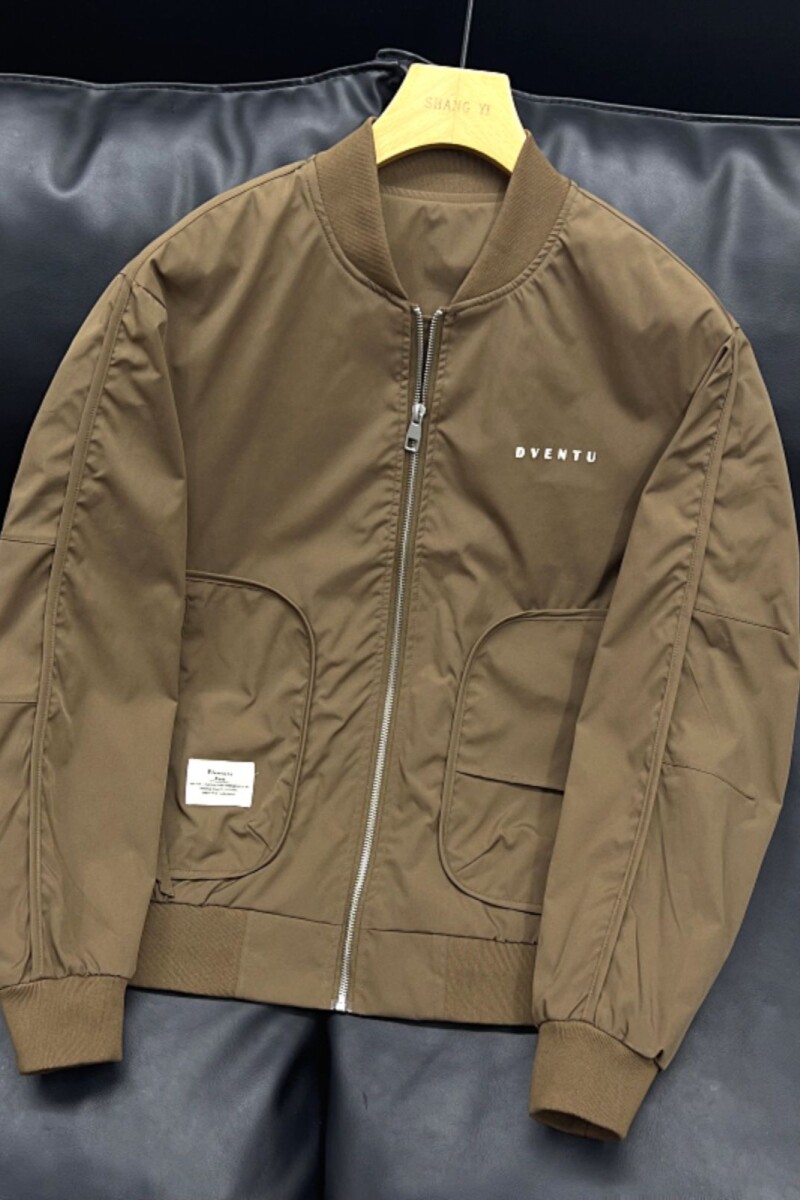 1506/Q73940/P52飞行员夹克男秋季宽松工装外套休闲潮翻领棒球服,男装夹克,星座1506