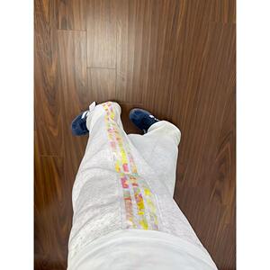 1506/QXN110/P34直筒运动裤男潮流宽松阔腿裤痞帅男裤2图片