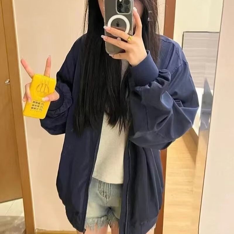 1506/QF0160/P49美式飞行员夹克外套女春秋新款宽松棒球服女2,男装夹克,星座1506
