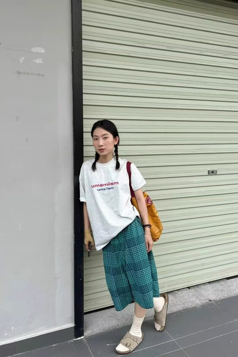 1506/QD110/P29女高腰宽松中长款大摆伞休闲裤短裤潮七分裤男,女装休闲裤,星座1506