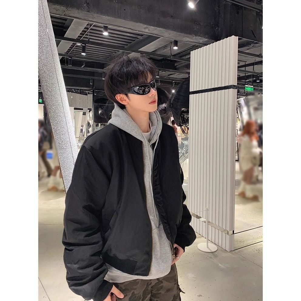 1506/Q7770/69【可二开】飞行员夹克外套新款棉衣男女美式棉袄,男装夹克,星座1506