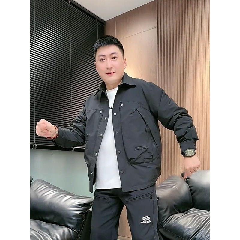1506/Q76540/P64秋新款男士潮牌翻领衬衫外套简约夹克外套,男装夹克,星座1506