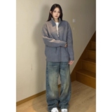 1506/ML1061/59美式立领针织开衫毛衣男秋季纯色内搭修身打底衫1，男装T恤，星座1506