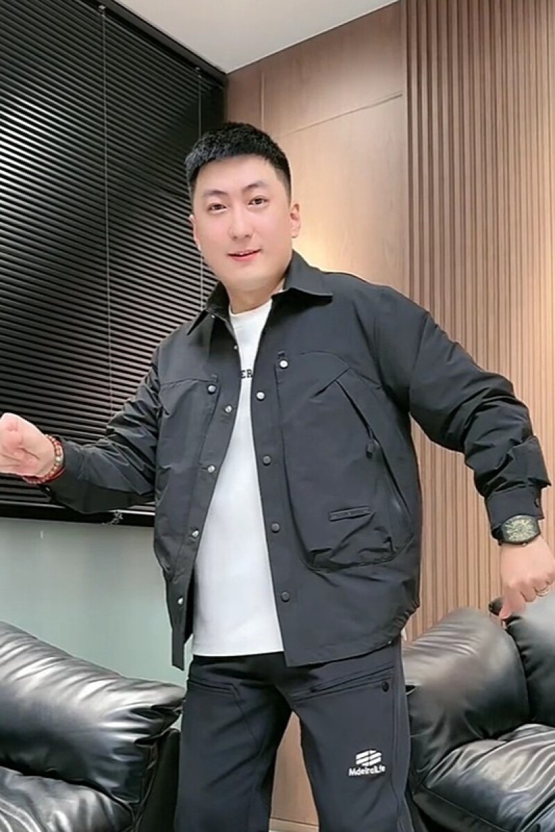 1506/Q76540/P64秋新款男士潮牌翻领衬衫外套简约夹克外套1,男装夹克,星座1506